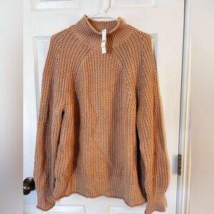 J. Crew Camel Cowl Neck Sweater